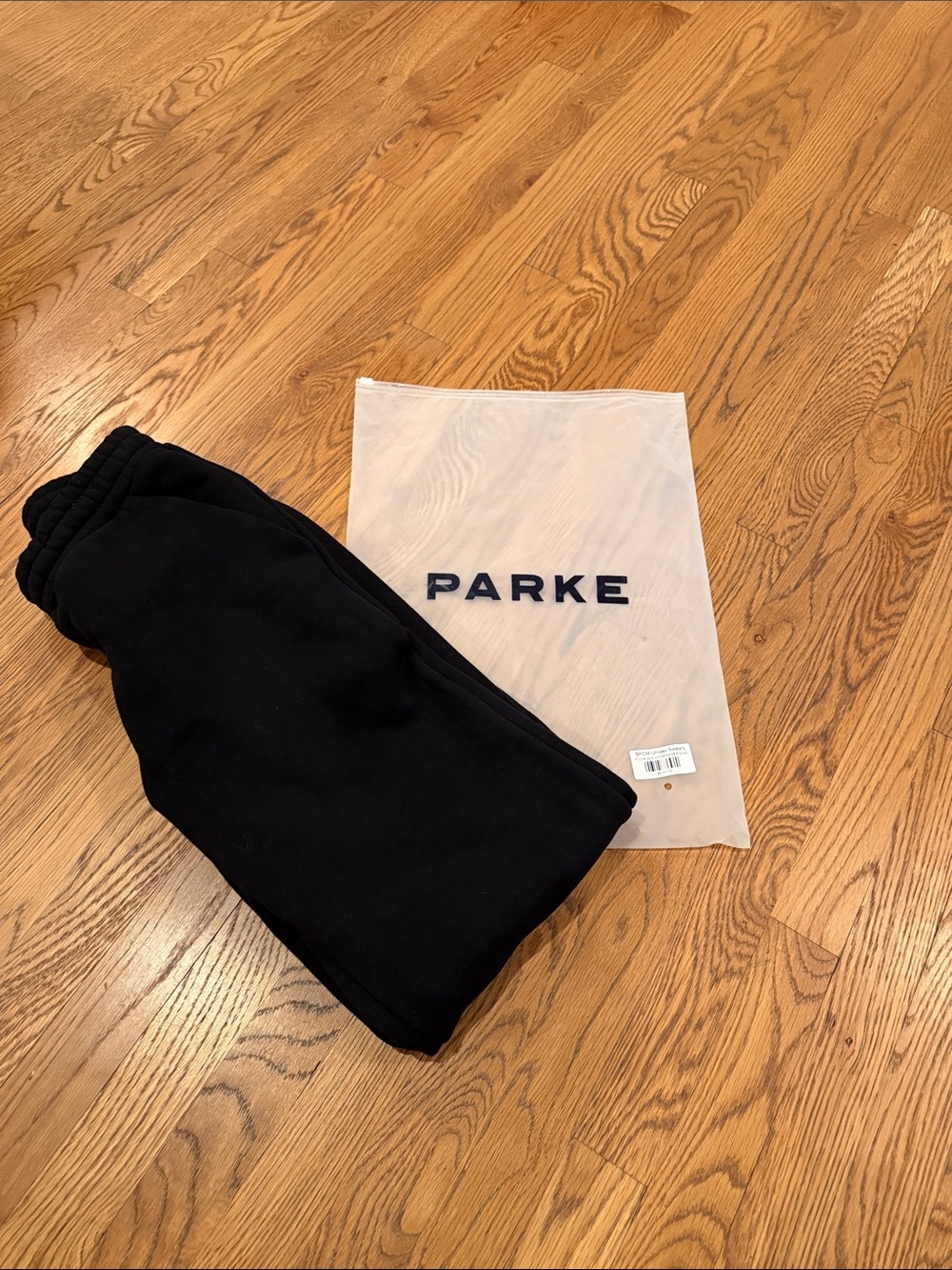 Parke Black Unisex Black Sweatpants
